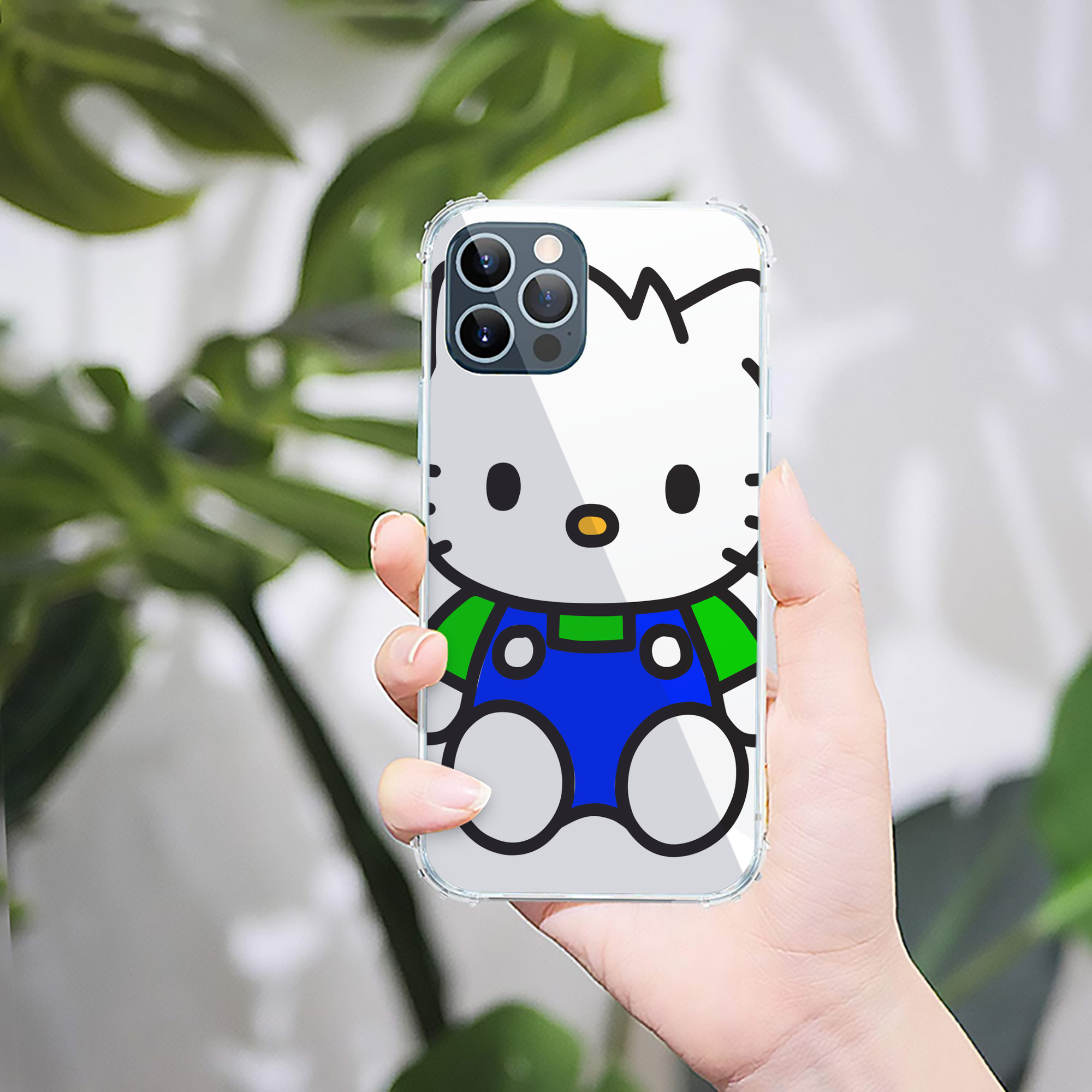 （画像用） Hello Kitty ハローキティ 【iPhone 12シリーズ対応】透明スマホケース（クリアソフトケース）